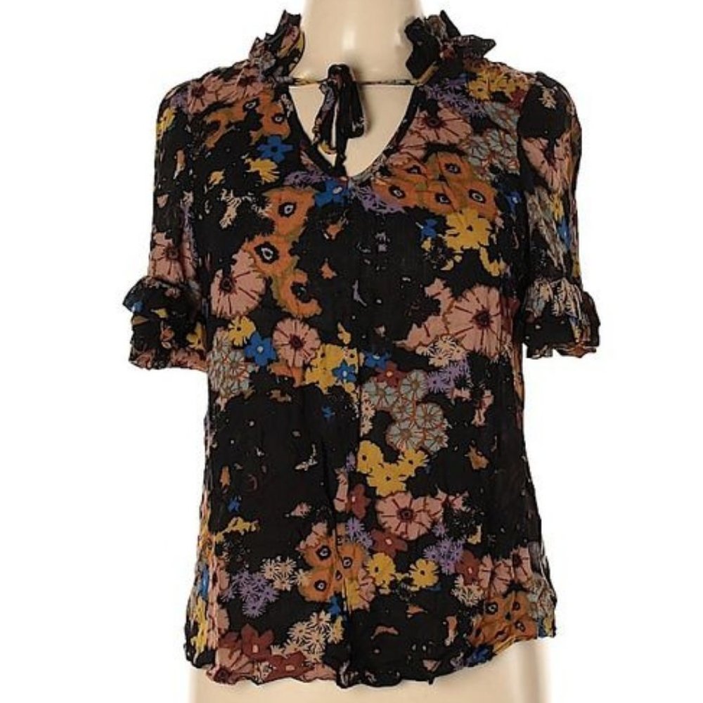 Anthropologie Odille floral top